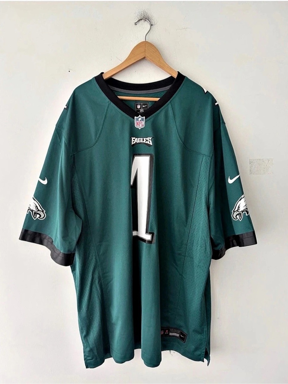 Nike Philadelphia Eagles Jalen Hurts #1 Game Jersey Green 3XL NFL Jersey